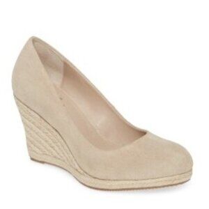 NWOT - Charles by Charles David Simple Wedge in Nude Microsuede
